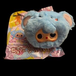 Cute Blue Baby Three Elephant Zipper Bag Keychain- Confirmed